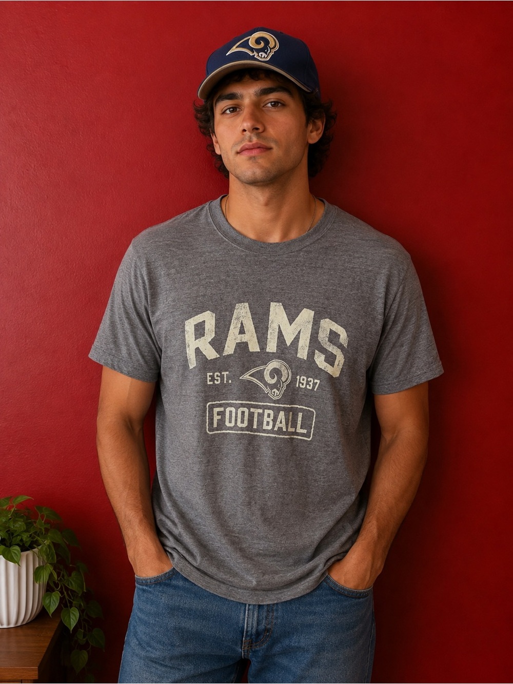 Los Angeles Rams Cooper Kupp Distressed Tee - Size L Fanatics